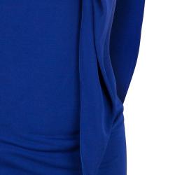 Pre Owned Jean Paul Gaultier Blue One Shoulder Dress M