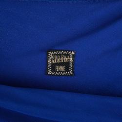 Pre Owned Jean Paul Gaultier Blue One Shoulder Dress M