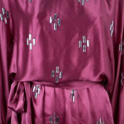 Jenny Packham Pink Silk Crystal Embellished Dress M