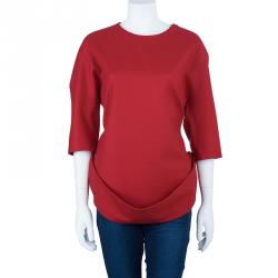 Pre Owned Jil Sander Cashmere Belted Top S