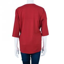 Pre Owned Jil Sander Cashmere Belted Top S