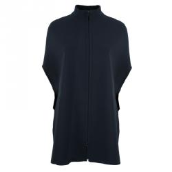 Jil Sander Charcoal Sleeveless Cocoon Coat XS