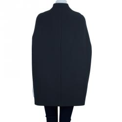 Jil Sander Charcoal Sleeveless Cocoon Coat XS