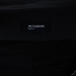 Jil Sander Charcoal Sleeveless Cocoon Coat XS