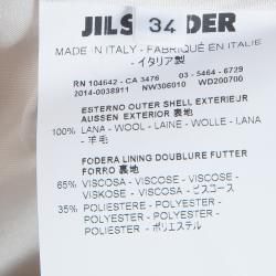 Jil Sander Powder Pink Wool Trousers XS