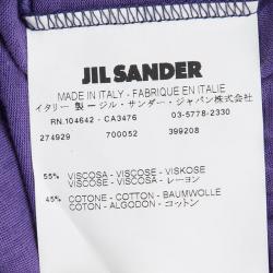 Jil Sander Purple Maxi Sleeveless Top L