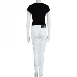 Jil Sander White Denim Boot Cut Jeans M