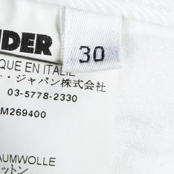 Jil Sander White Denim Boot Cut Jeans M