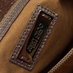 Pre Owned Jimmy Choo Gold Leather Rania Tote