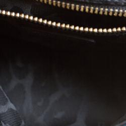 Pre Owned Jimmy Choo Dark Blue Lame Glitter Ruby Chain Clutch