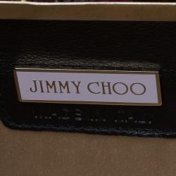 Pre Owned Jimmy Choo Multicolor Python Twill Tube Clutch