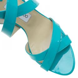 Pre Owned صندل جيمي تشو تركواز مقاس 40.5