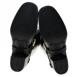 مملوكة مسبقًا Jimmy Choo Black Rubber Chester Rain Boot Size 36