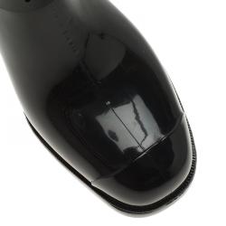 مملوكة مسبقًا Jimmy Choo Black Rubber Chester Rain Boot Size 36