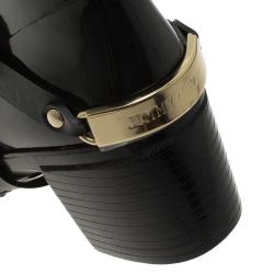 مملوكة مسبقًا Jimmy Choo Black Rubber Chester Rain Boot Size 36