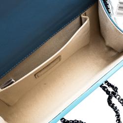 Pre Owned حقيبة كلتش جيمي تشو كاندي أكريليك زرقاء