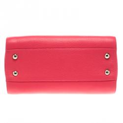 Jimmy Choo Pink Leather Small Rosalie Top Handle Bag