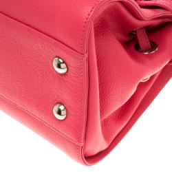 Jimmy Choo Pink Leather Small Rosalie Top Handle Bag