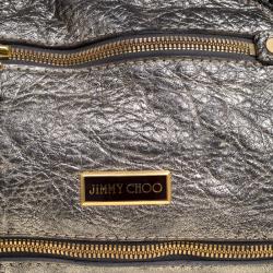 Jimmy Choo Metallic Leather Mahala Tote