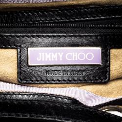 مملوكة مسبقًا Jimmy Choo Black Glazed Leather Riki Tote