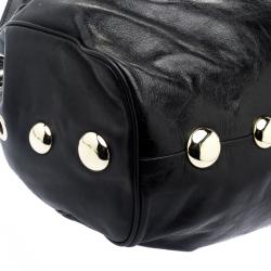 مملوكة مسبقًا Jimmy Choo Black Glazed Leather Riki Tote