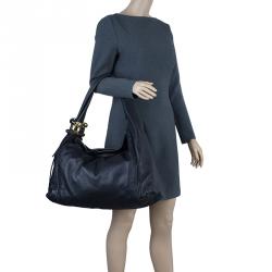 Pre Owned Jimmy Choo Black Leather XL Saba Hobo