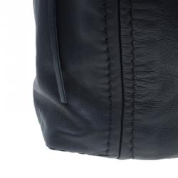 Pre Owned Jimmy Choo Black Leather XL Saba Hobo