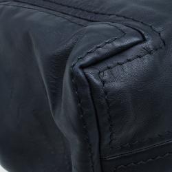 Pre Owned Jimmy Choo Black Leather XL Saba Hobo