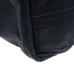 Pre Owned Jimmy Choo Black Leather XL Saba Hobo