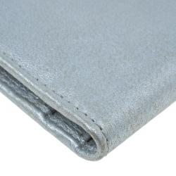 Pre Owned محفظة جيمي تشو فضي ميتالك وشعر حصان