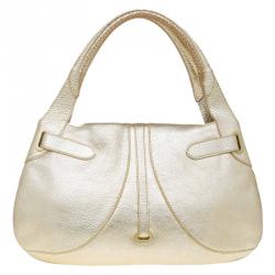 مملوكة مسبقًا حقيبة هوبو جيمي تشو توليتا جلد ذهبية