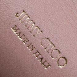 Pre Owned Jimmy Choo Blush Pink Patent Leather Reese Wallet Clutch