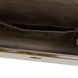 مملوكة مسبقًا Jimmy Choo Brown Acrylic Candy Clutch Bag