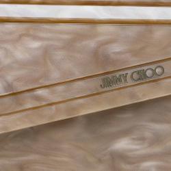 مملوكة مسبقًا Jimmy Choo Brown Acrylic Candy Clutch Bag