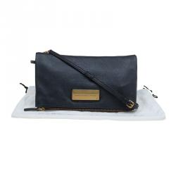 مملوكة مسبقًا حقيبة كلاتش مارك باي مارك جاكوبس غطاء لاب تو هوت تو بارتي جلد سوداء