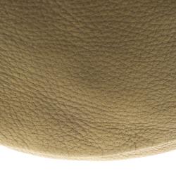 Jimmy Choo Gold Leather Large Sky Bangle Hobo