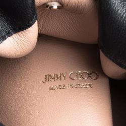 Pre Owned Jimmy Choo Black Nappa Leather Eve Bucket Bag
