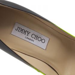 مملوكة مسبقًا حذاء جيمي تشو أنوك ثنائي اللون ديجرادي مقاس 38