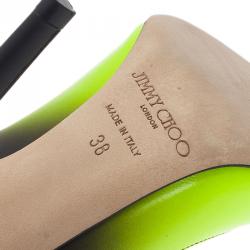 مملوكة مسبقًا حذاء جيمي تشو أنوك ثنائي اللون ديجرادي مقاس 38