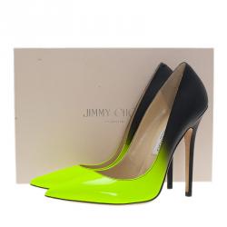 مملوكة مسبقًا حذاء جيمي تشو أنوك ثنائي اللون ديجرادي مقاس 38