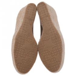 Pre Owned حذاء روكي جيمي تشو باسيتا جلد مدبوغ وفلين أخضر عسكري مقاس 39