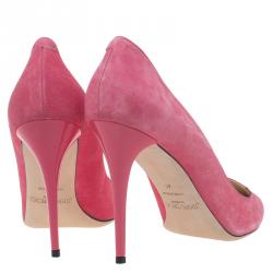 مملوكة مسبقًا Jimmy Choo Pink Suede Avril Pointed Toe Pumps Size 41