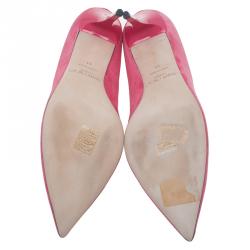 مملوكة مسبقًا Jimmy Choo Pink Suede Avril Pointed Toe Pumps Size 41