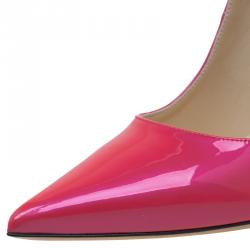 Pre Owned Jimmy Choo Pink Patent Anouk Pumps Size 41