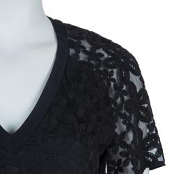 Joseph Black Jinny Embroidered Dress S