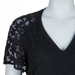 Joseph Black Jinny Embroidered Dress S