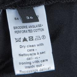 Joseph Black Jinny Embroidered Dress S