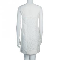 مملوكة مسبقًا فستان جوزيف لوري مطرز أبيض M