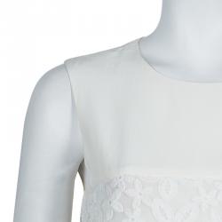 مملوكة مسبقًا فستان جوزيف لوري مطرز أبيض M