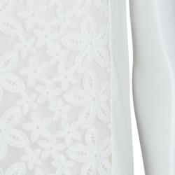 مملوكة مسبقًا فستان جوزيف لوري مطرز أبيض M